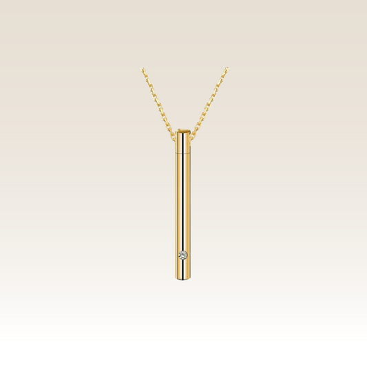 Pingente Cilindro Dourado