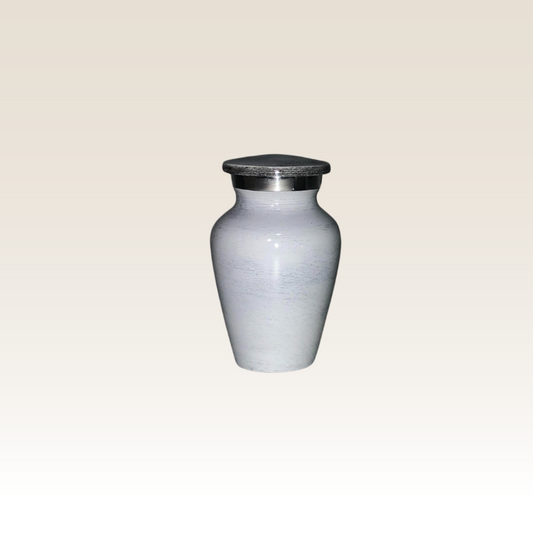 Mini Urna Marble Branco