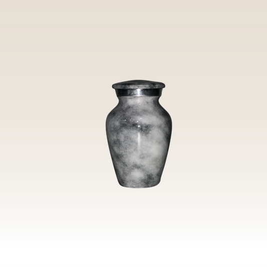 Mini Urna Marble Cinza