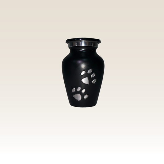 Mini Urna Pet Pata Preto